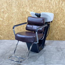 【中古】タカラベルモント　バックシャンプー『RSIII AXIS(アクシス)』Wステップ　ロック付チルトボウル仕様　ブラウン