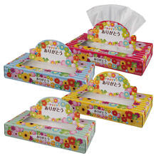 ノベルティ「ありがとう」ポップアップボックスティッシュ 100個入り