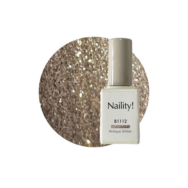 Naility！（ネイリティー）カラージェル ボトルタイプ B1112 アンティークグリッター 1