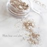 NOVEL（ノヴェル）Matte beige sand glitter 1