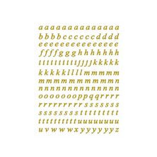 エレガントカットシールミニ アルファベット4 ゴールド（5903-4573）