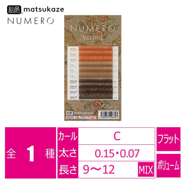 【松風】NUMEROボリューム&フラット＜メローネ&ソーダライト＆エクリュMIX＞　 1