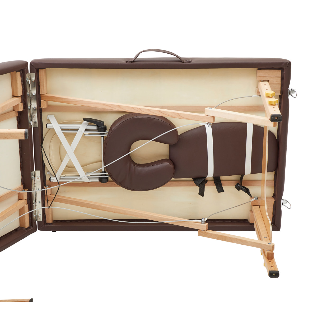 軽量木製折りたたみリクライニングベッド EB-05DX（キャリーバッグ付）（ホワイト）の卸・通販 ビューティガレージ