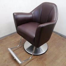 タカラベルモント スタイリングソファ タイプC ダークブラウン アルミバー付