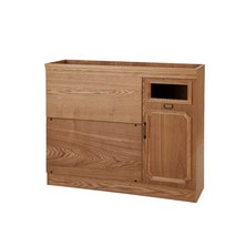 【シャビーシック】木製サイドシャンプーキャビネットRENE-S 下部 LBR