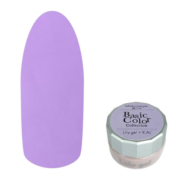 Lily gel KAI Basic Colorコレクション #BC-10 ミルキーパープル 1