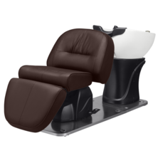 【アウトレット】リラクゼーションシャンプーユニット MORV(シートカラー：ダークブラウン・水栓金具：サーモスタッド)