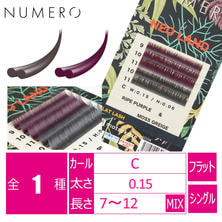 【NUMERO】フラットラッシュ＜ライプパープル＆モスグレージュ>(200個限定)