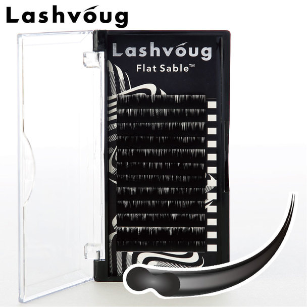 フラットセーブル ブラック[Jカール 太さ 0.10 長さ8mm] 1