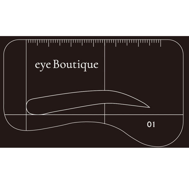 【eye Boutique】BROWステンシル<01:緩やかアーチ>10枚セット 1