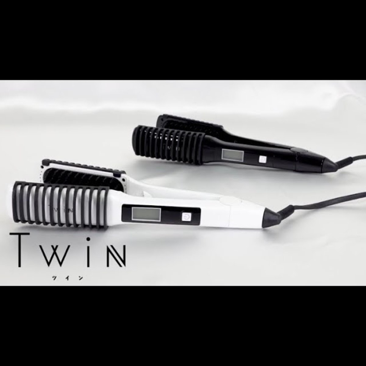Twinアイロン（ツインアイロン）ブラック≪ブラシ型アイロン≫の卸 