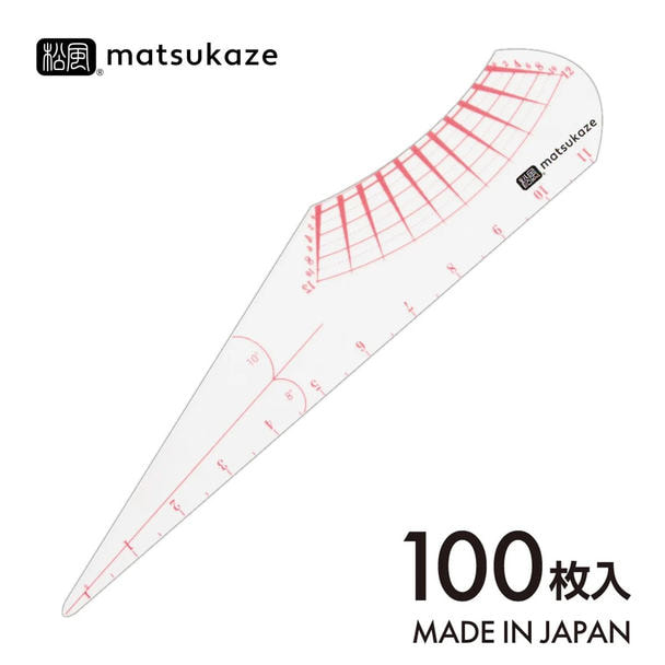 【松風】顔・まつげ・まゆげ分析 フェイススケール■100枚入・日本製 1