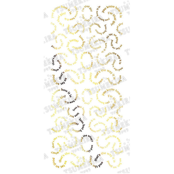 ツメキラ AKI HARASHIMAプロデュース Arc text gold（ジェル専用） 1