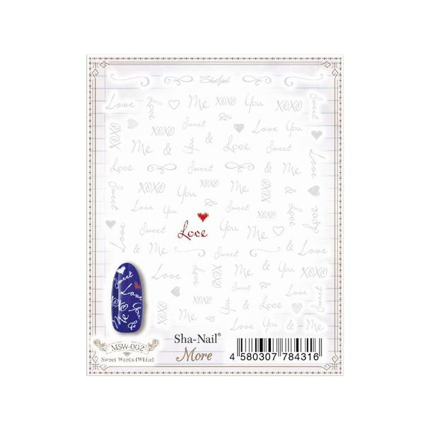 写ネイル More スィートワーズ（ホワイト）MSW-002