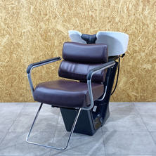 【中古】タカラベルモント　バックシャンプー『RSIII AXIS(アクシス)』Uステップ　ロック付チルトボウル仕様　ブラウン