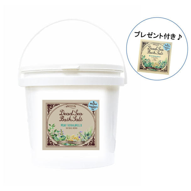 【数量限定】ミネラリア デッドシーバスソルト ミントハーバルブリーズ 1.8kg（サマーバージョン）