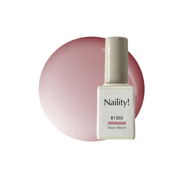 Naility！（ネイリティー）カラージェル ボトルタイプ B1203 シアーマロン 1