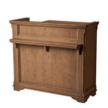 【アウトレット】アッシュ材仕様 ナチュラル木目レジカウンターW1200 ブラウン