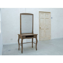 【アウトレット】【シャビーシック】天然木製片面ドレッサーMarie（マリー）1stモデル