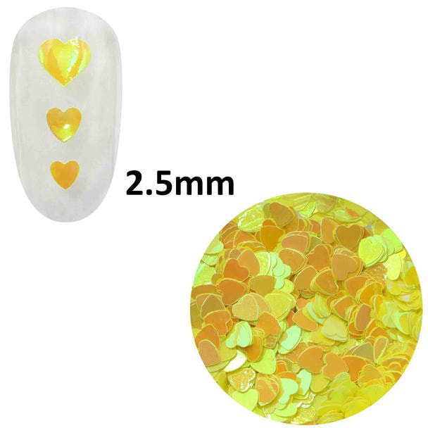 MATIERE ハートホログラム ブライトイエロー 2.5mm 1