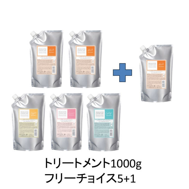 【5+1キャンペーン】プロマスターカラーケア トリートメント 1000g セット