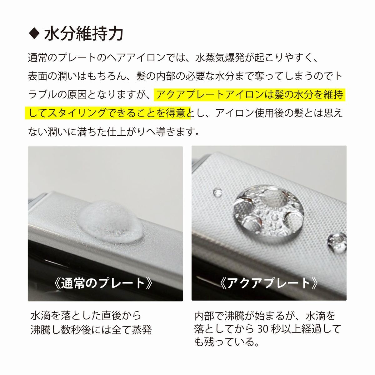 ケアライズ 3DV-AQUA PLATE ヘアアイロンSI-120の卸・通販 