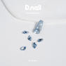 D.nail デコレーションストーン DC-67 エッジカット ブルー 1