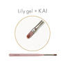 Lily gel KAI ロングオーバルブラシ [LG61004]