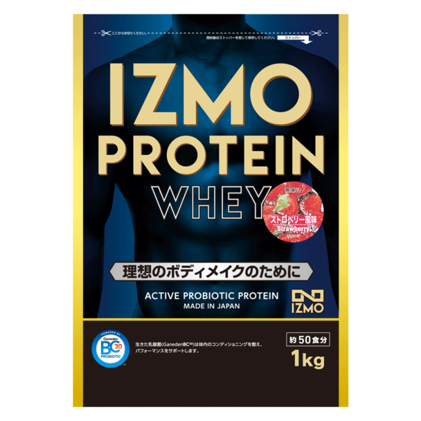 IZMO イズモ ホエイプロテイン ストロベリー 1kg（約50食分）