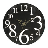 壁掛け時計 レトロ（56921）ブラウン