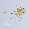 Bonnail フラットスタッズ ゴールド ハート 2mm