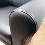 タカラベルモント STYLING SOFA TYPE B スタイリングソファ タイプB ブラック アルミバー付 丸ベース 新品レザー張替済 11