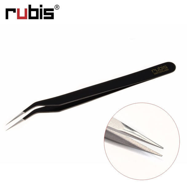 【rubis】アイラッシュ仕分け用ツイーザー ブラック 1