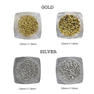 KiraNail リーフ型くりぬきスタッズ ゴールド 1.5mm×3.0mm 500個入り 4