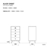 ALICE CHEST 5drawer（233867） 6