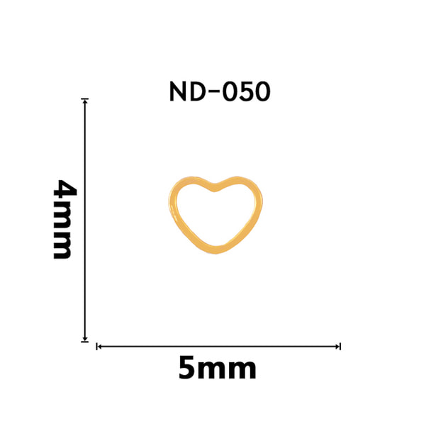 【ND050】NAILTAS（ネイルタス）ネイルデコパーツ 中抜きハート