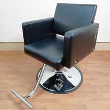 ビューティガレージ スタイリングチェア HD-059 ブラック 丸盤ベース