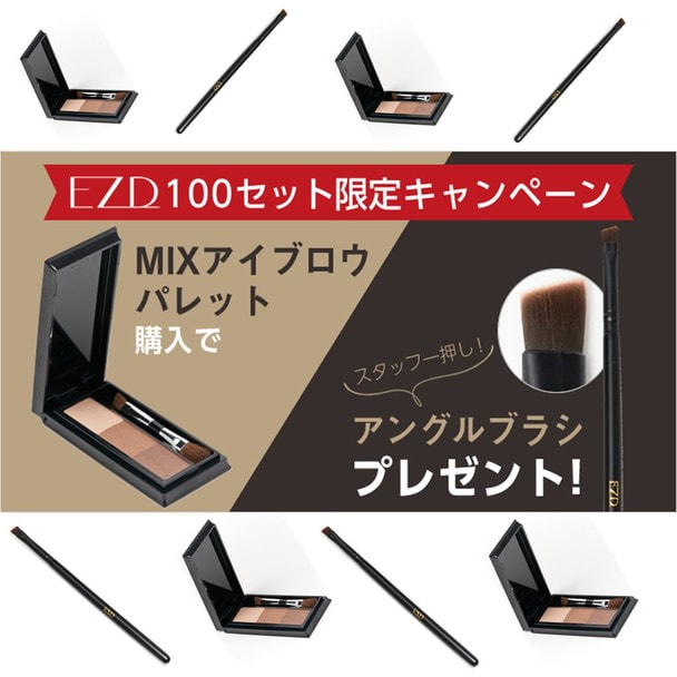 【EZD】MIXアイブロウパレット購入でアングルブラシ1本プレゼント！ 1