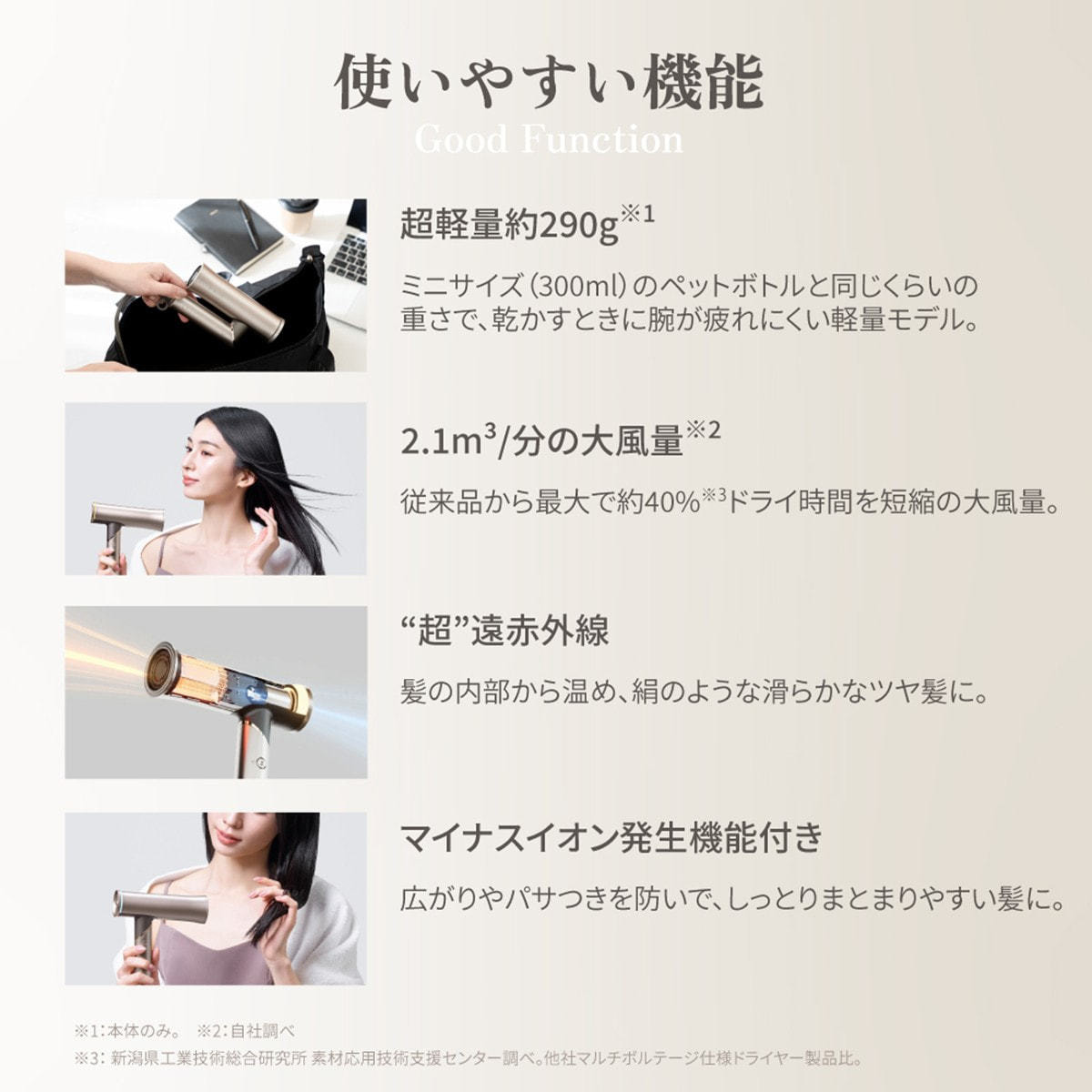 KINUJO ヘアドライヤー Voyage（ボヤージュ）HW001（1000W）の卸