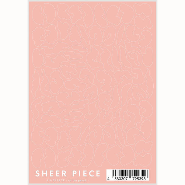 写ネイル SHEER PIECE cotton peach 1