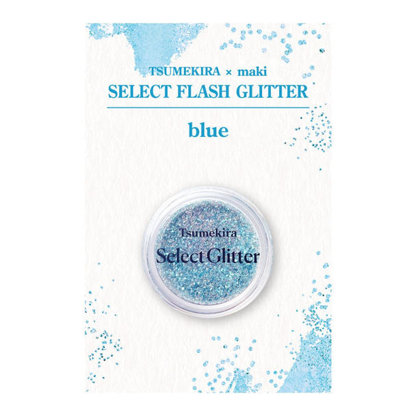 TSUMEKIRA×maki SELECT FLASH GLITTER blue MAK-GLI-003 1