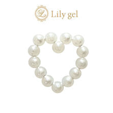 Lily gel パールハートパーツ 12個入り[LG8000]