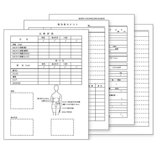 ボディ カウンセリングカルテ（50枚入）