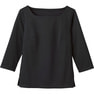 七分袖スクエアネックT WP370（3L）（ホワイト） 2