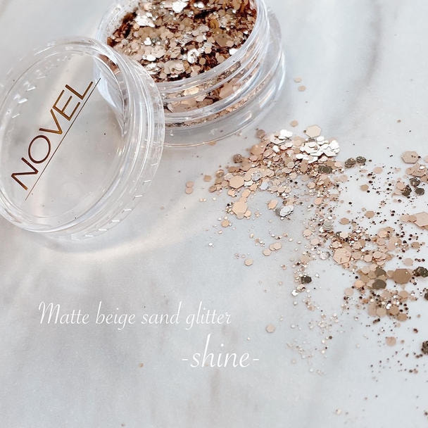 NOVEL（ノヴェル）Matte beige sand glitter（shine） 1