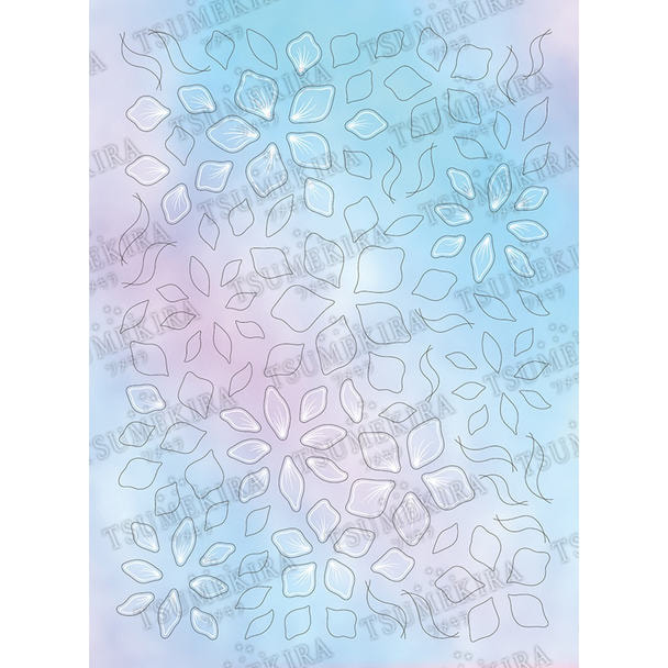 ツメキラ 【オーロラホロ】オーロラフィルムシール aurora flower(Supervised by ROZABELLA Eri ） OH-ROE-001 1