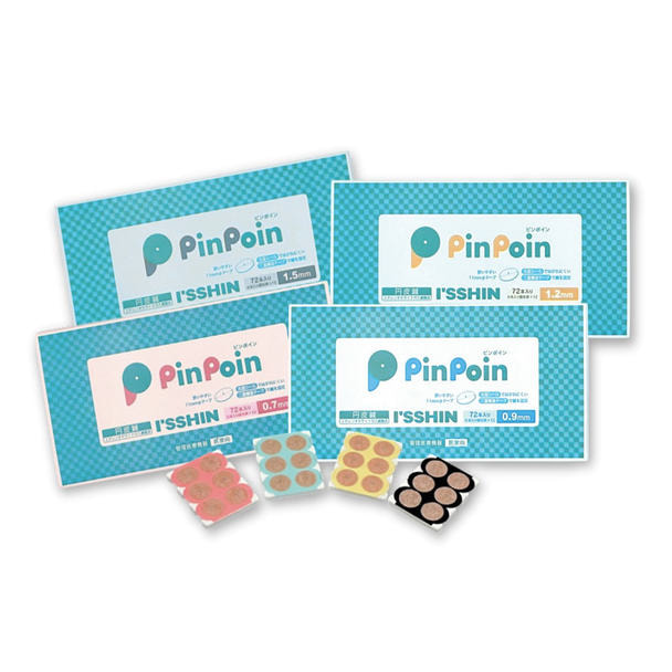 I'SSHIN円皮鍼 PinPoin 0.7㎜×0.16㎜ 72本入り Pink 1