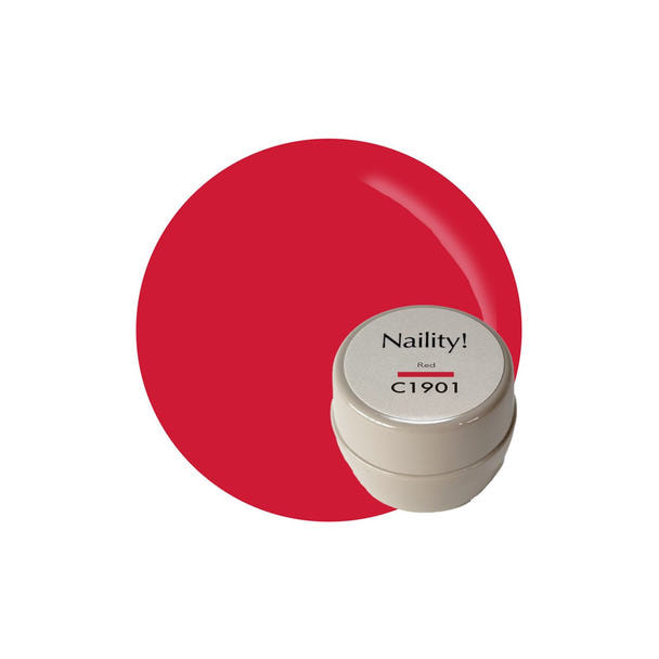Naility！（ネイリティー）カラージェル コンテナタイプ C1901 レッド 1