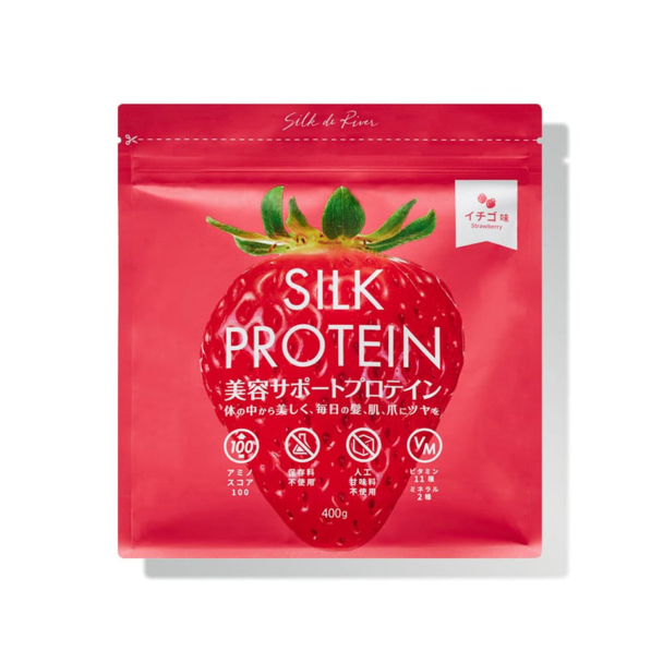 【アウトレット】シルクプロテイン いちご風味 400g 1
