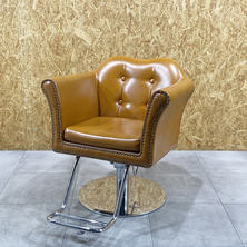 【中古】ビューティガレージ　スタイリングチェア 『BELTA（ベルタ）/HD-2M』キャメルブラウン